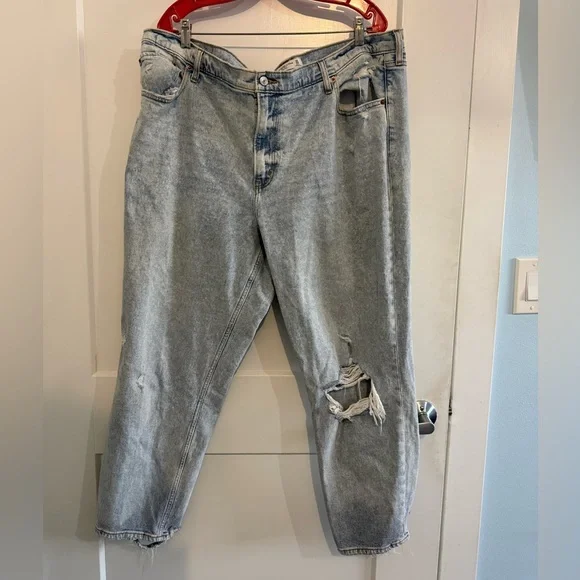 Abercrombie & Fitch Light Blue Boyfriend Jeans - Picture 2 of 3